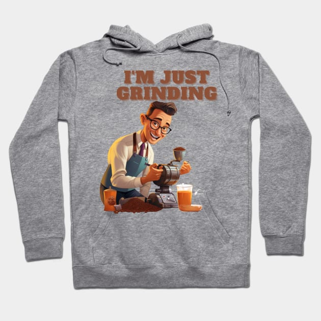 Coffee based design with a grinding reference to hard work Hoodie by CPT T's